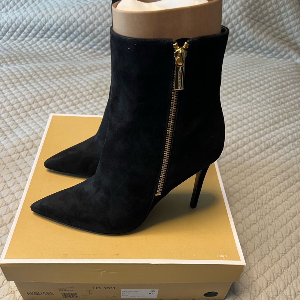 Michael Kors Keke Bootie in Black Suede